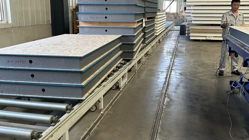 SIP panel preparation in the Quacent production facility